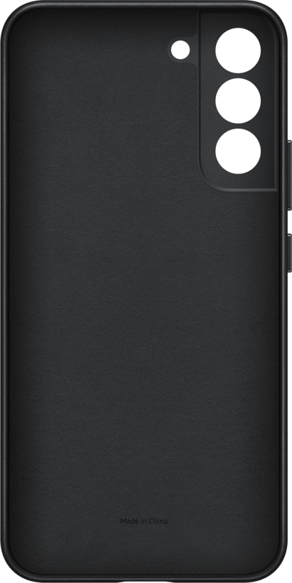 Samsung Galaxy S22+ Leder Cover schwarz