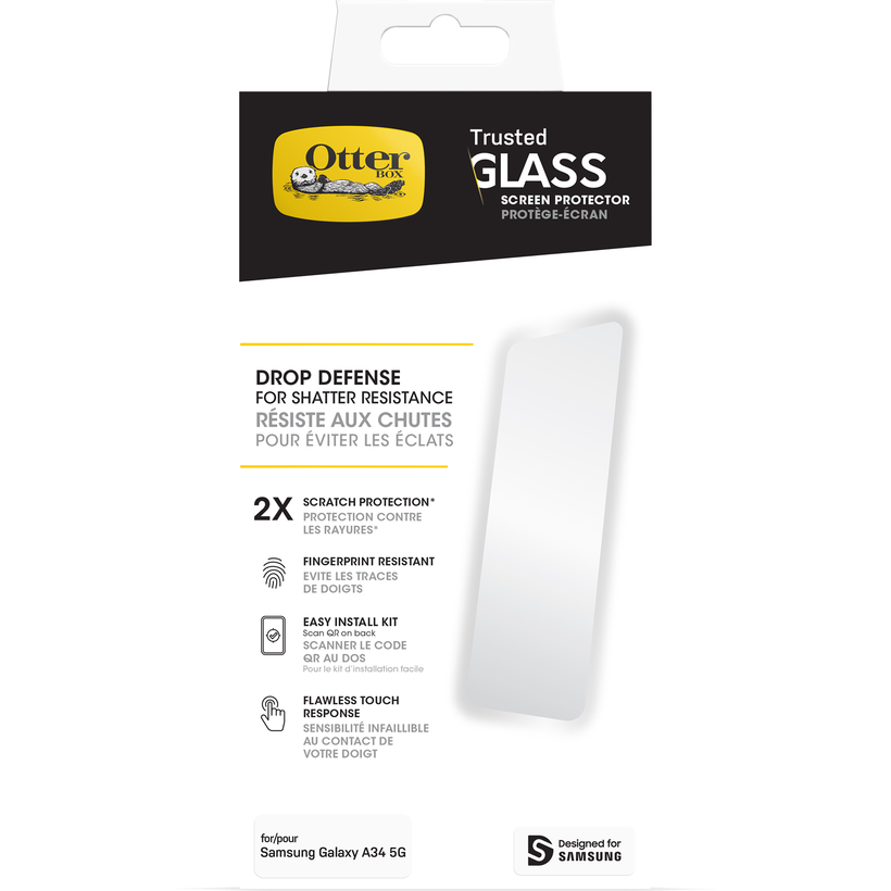 OtterBox Galaxy A34 5G Trusted Glass