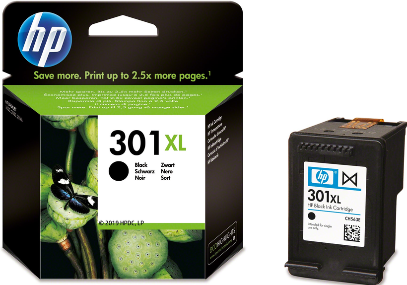 Encre HP 301XL, noir