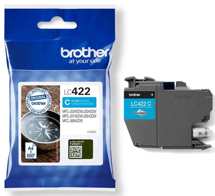Inchiostro Brother LC-422C ciano