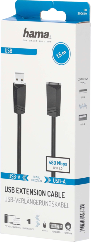 Hama USB-A Extension 1.5m