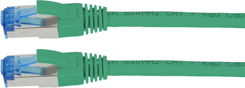Câble patch RJ45 S/FTP Cat6a, 20 m, vert