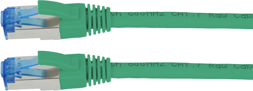 Patch Cable RJ45 S/FTP Cat6a 7.5m Green