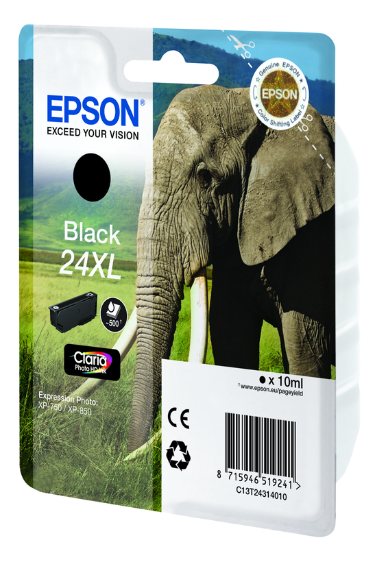 Encre Epson 24XL, noir