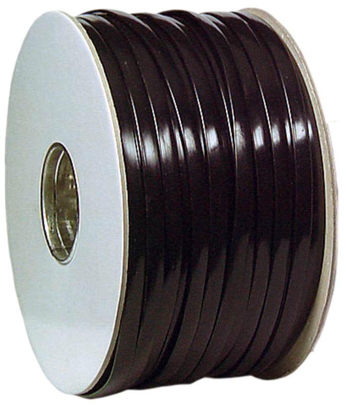 4-wire Flat Cable, 100m Roll, Black