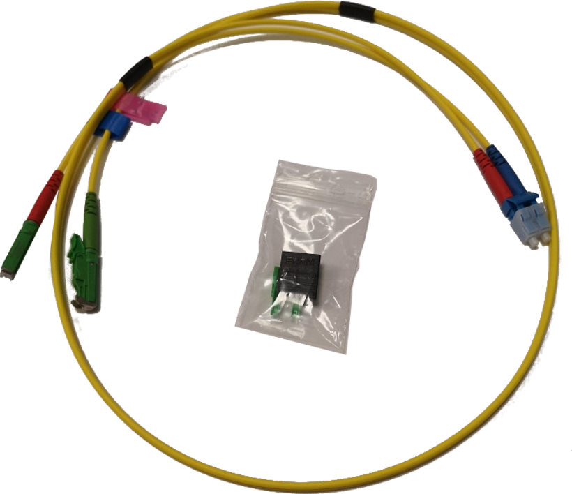 FO Duplex Patch Cable E2000-LC 9µ 1m