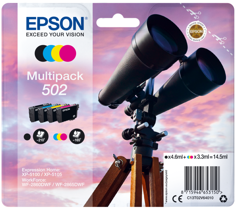 Encre Epson 502, multipack