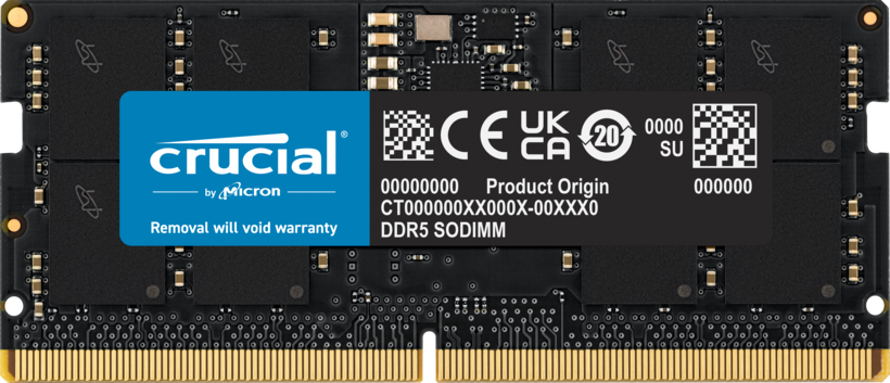 Crucial 8 GB DDR5 4.800 MHz Speicher