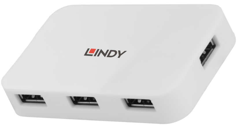 LINDY USB Hub 3.0 4-port Basic White