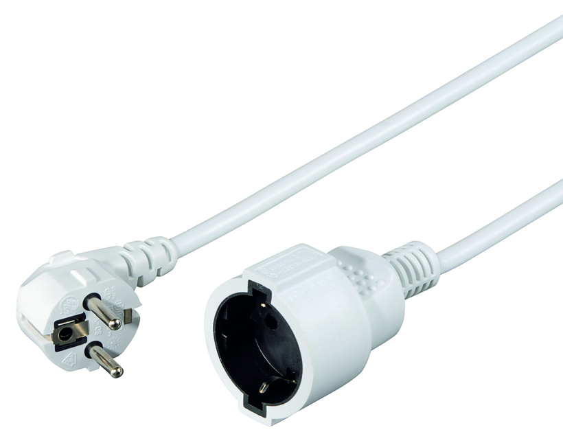 Power Cable, Ma - Ma, 2 m, White