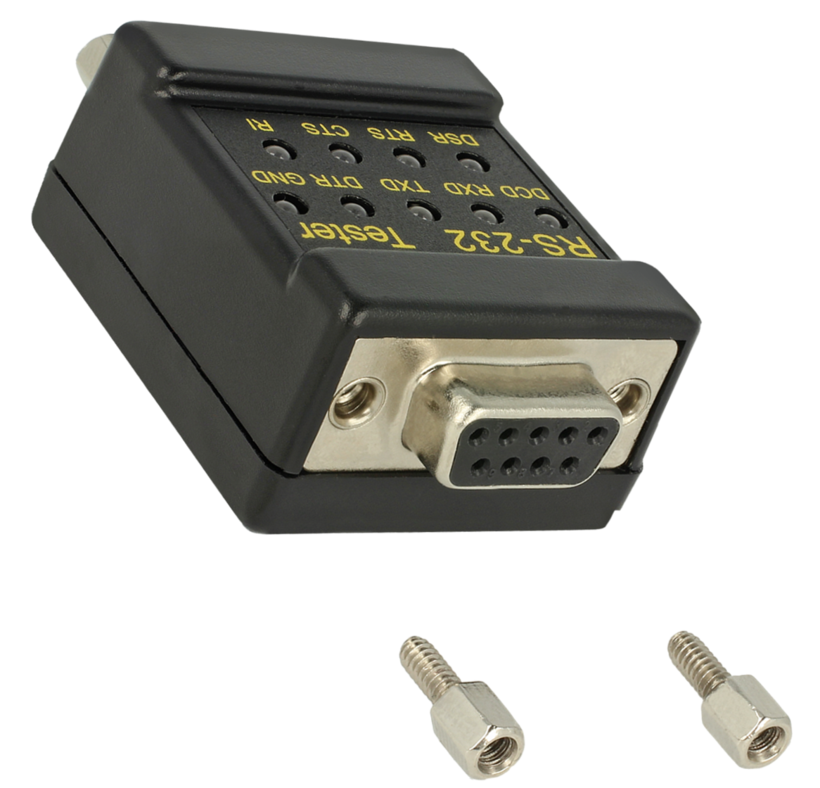 Testeur pour RS232 DB9 m. - DB9 f.