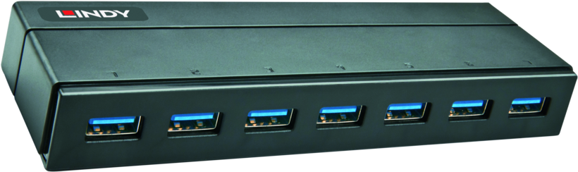 LINDY USB Hub 3.0 7-port Black