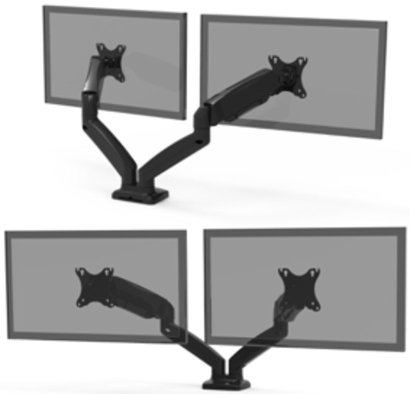 Braccio per due monitor ergonomico Port