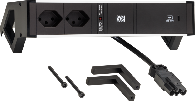 Power Strip 2-way + USB