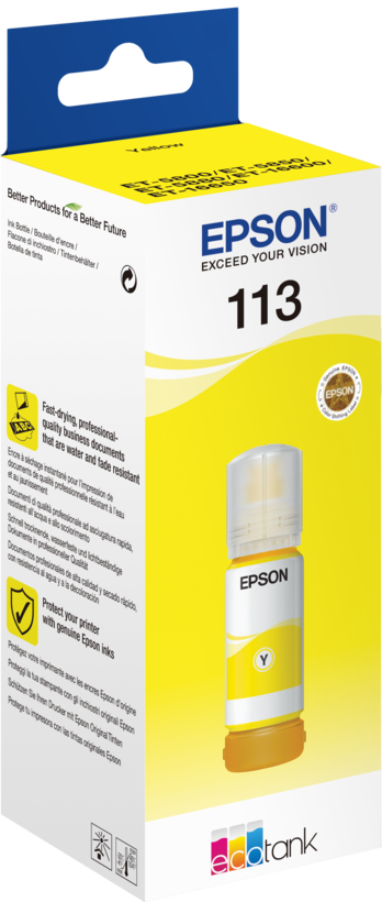 Tinteiro Epson 113 EcoTank Pigment amar.
