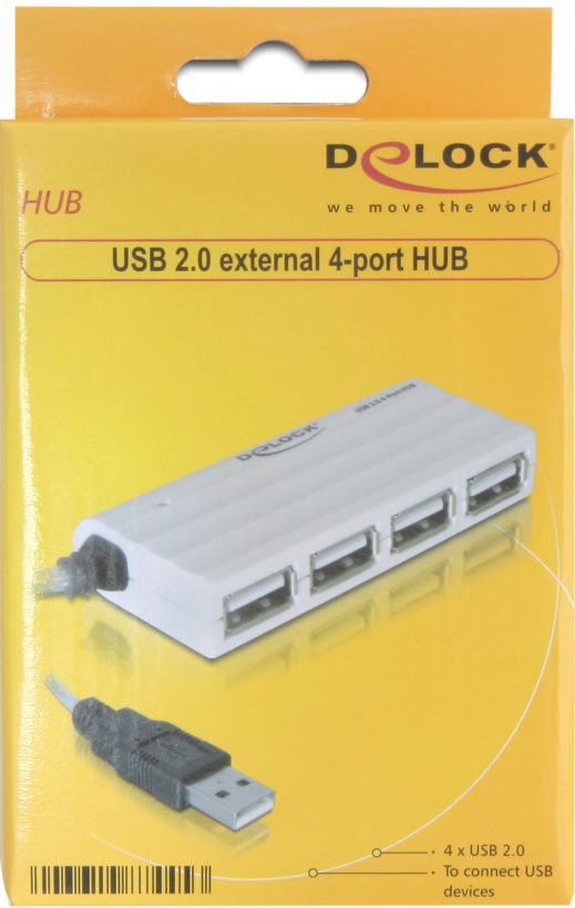 Delock USB Hub 2.0 4-port White