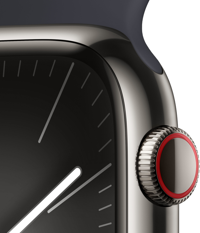 Apple Watch S9 9 LTE 45mm inox, graphite