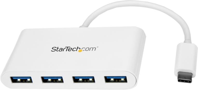 StarTech USB Hub 3.0 4-Port TypC weiß