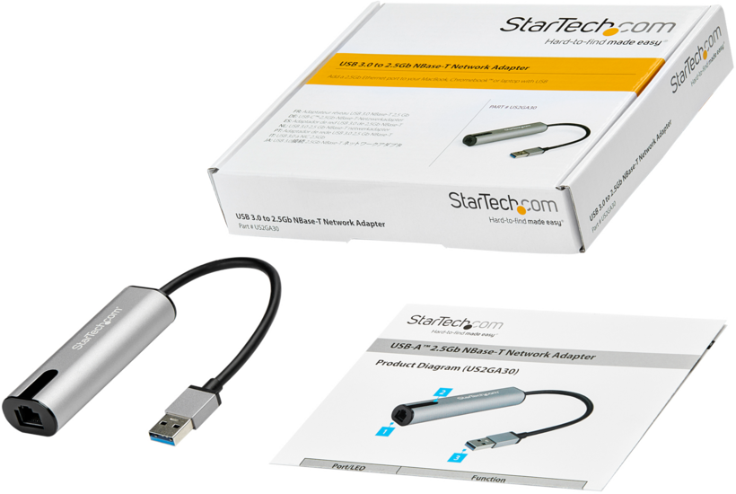 Adaptador USB 3.0 - 2,5 Gigabit Ethernet
