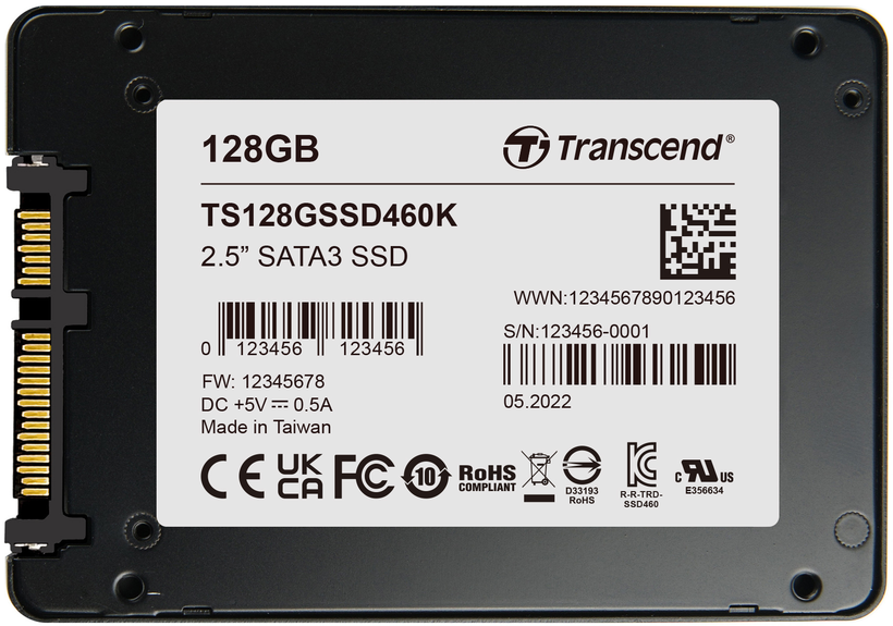 Transcend SSD460K 128 GB SATA SSD