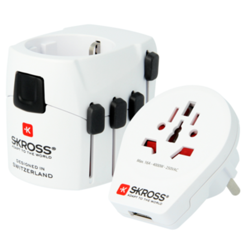 SKROSS WeltreiseAdapter Pro-World + USB
