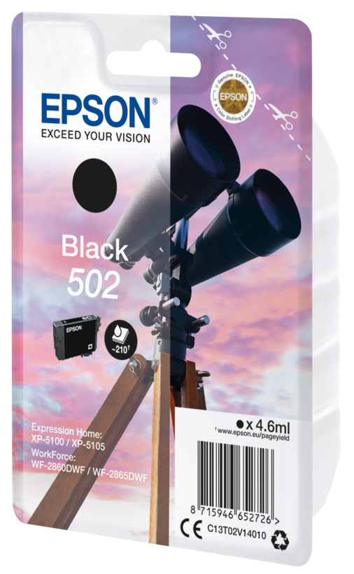 Encre Epson 502, noir