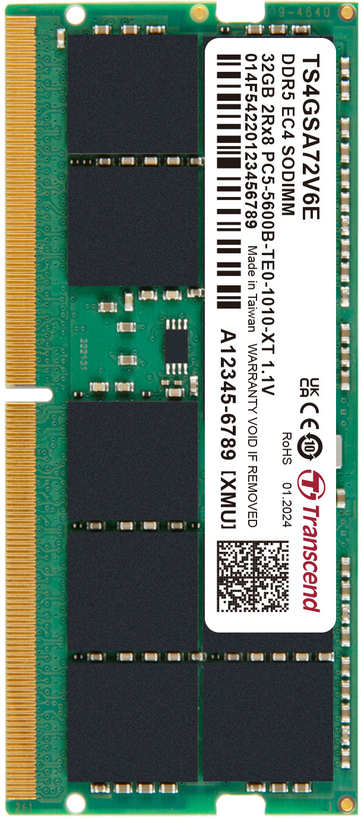 Transcend 32GB DDR5 5600MHz Memory