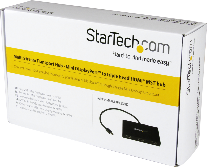 StarTech Mini-DP - 3xHDMI MST-Hub