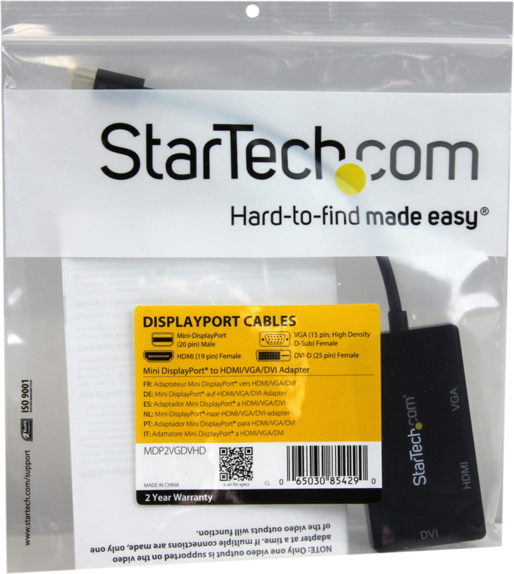 StarTech Mini-DP - VGA/HDMI/DVI-D Adapte