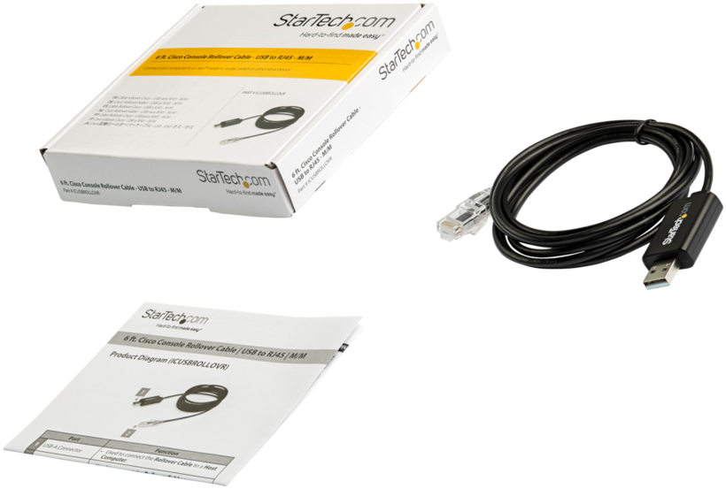 Cabo consola StarTech USB - RJ45 1,8 m