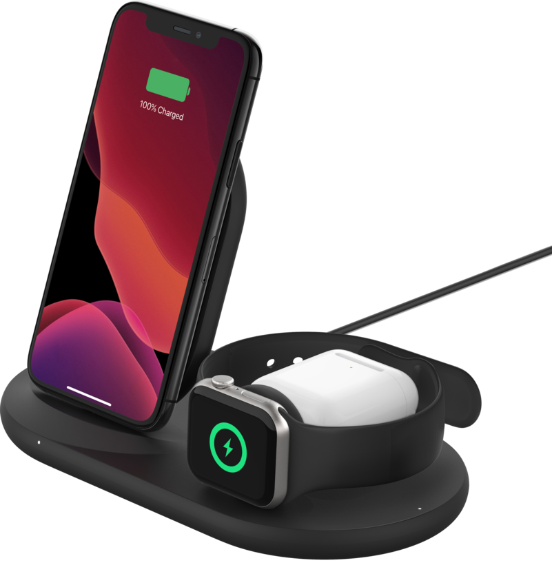 Belkin Boost Charge 3in1 Qi-Ladestation