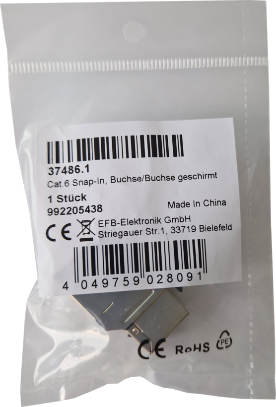 Keystone Jack 1x RJ45 gn - gn STP Cat6