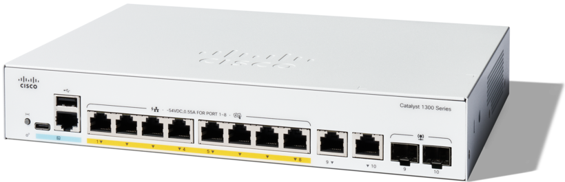 Switch Cisco Catalyst C1300-8P-E-2G