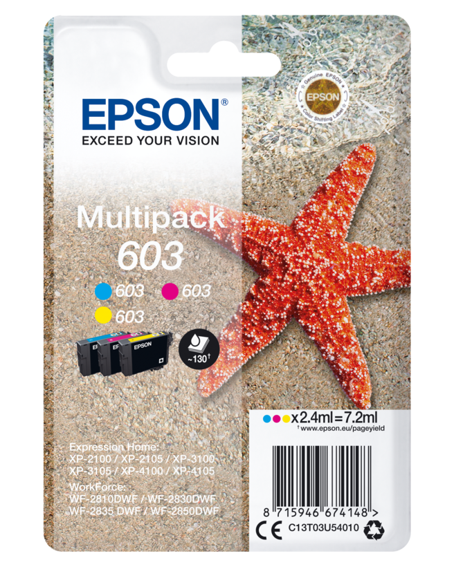 Epson 603 Tinte 3-farbig Multipack