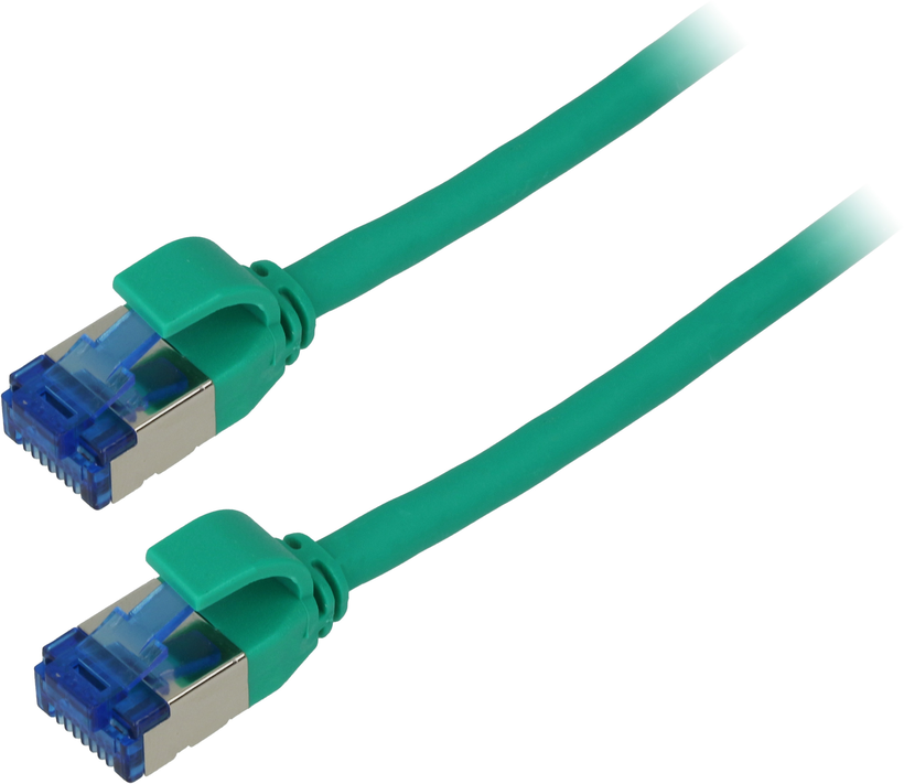 Cavo patch S/FTP RJ-45 Cat6a 0,25 m verd
