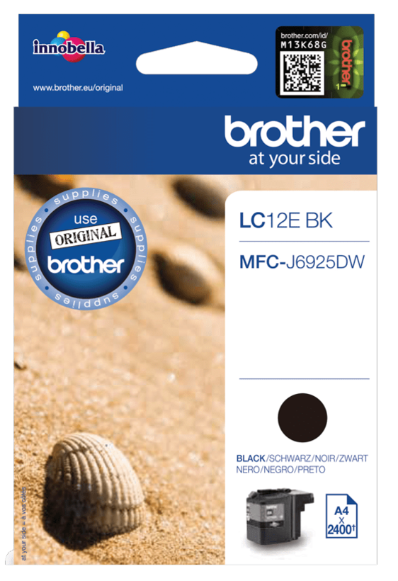 Brother LC-12EBK tinta, fekete