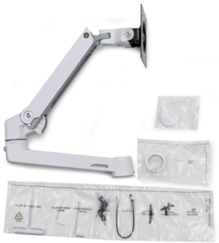 Braço prolong. Ergotron LX + kit anel