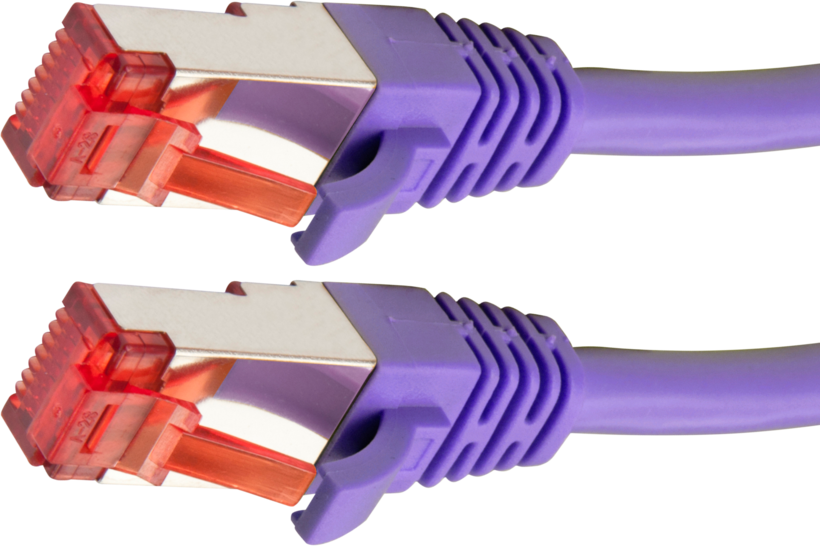 Patch Cable RJ45 S/FTP Cat6 0.5m Purple
