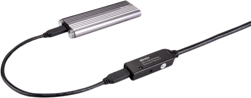 LINDY USB Typ C-A Aktiv-Verlängerung 20m