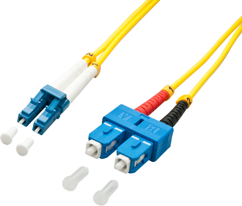 Câble patch FO duplex LC-SC 10 m, 9/125µ