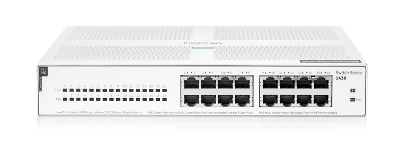 HPE NW Instant On 1430 16G PoE Switch