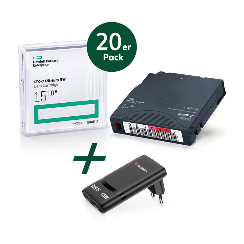 HPE LTO-7 Tape + Label PROMO 20 St