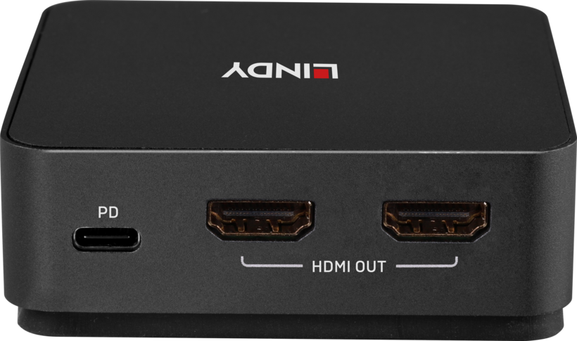 LINDY KVM Switch HDMI/Type-C 2-port