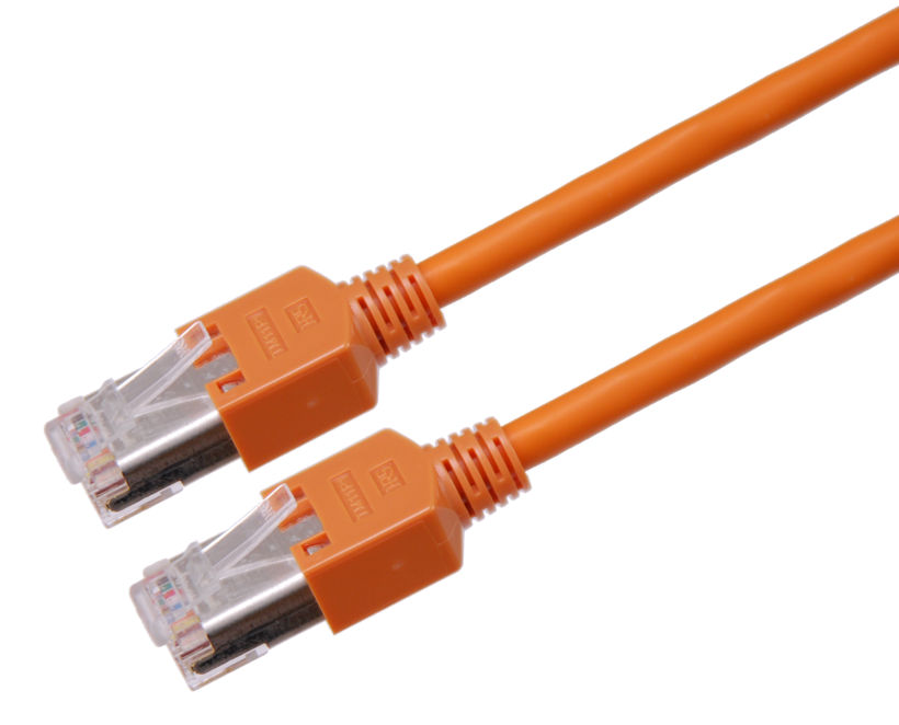 Câble patch RJ45 S/UTP Cat5e 2 m, orange