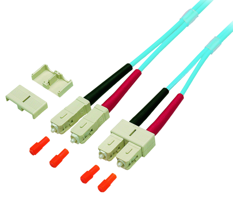 Câble patch FO duplex SC-SC 5 m, 50/125µ