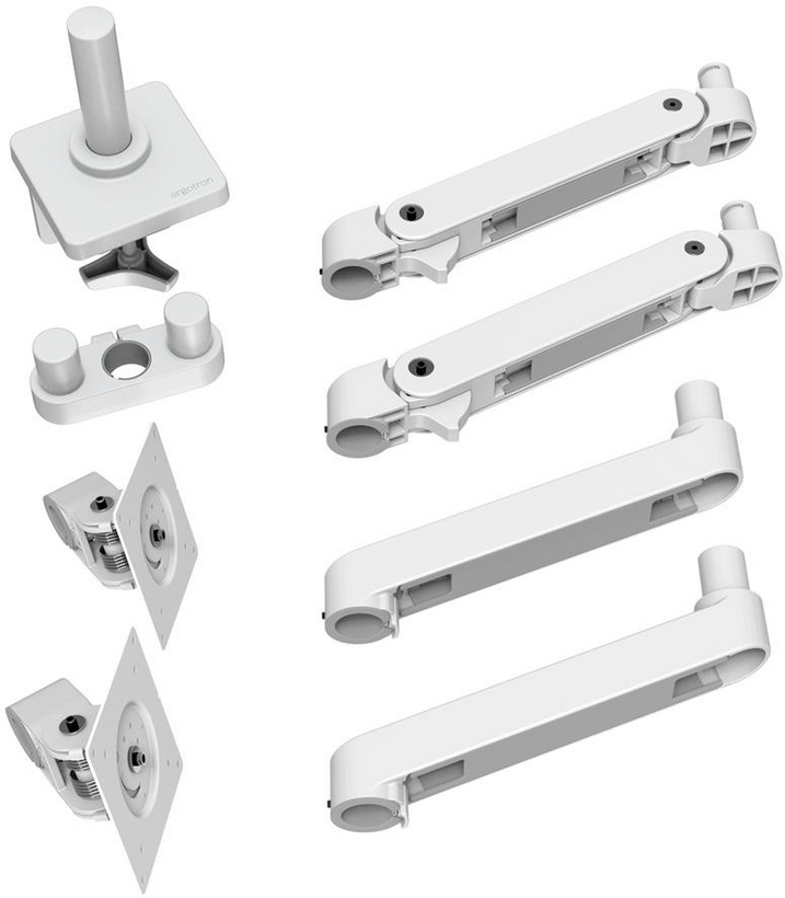Ergotron LX Pro Dual Desk Arm White