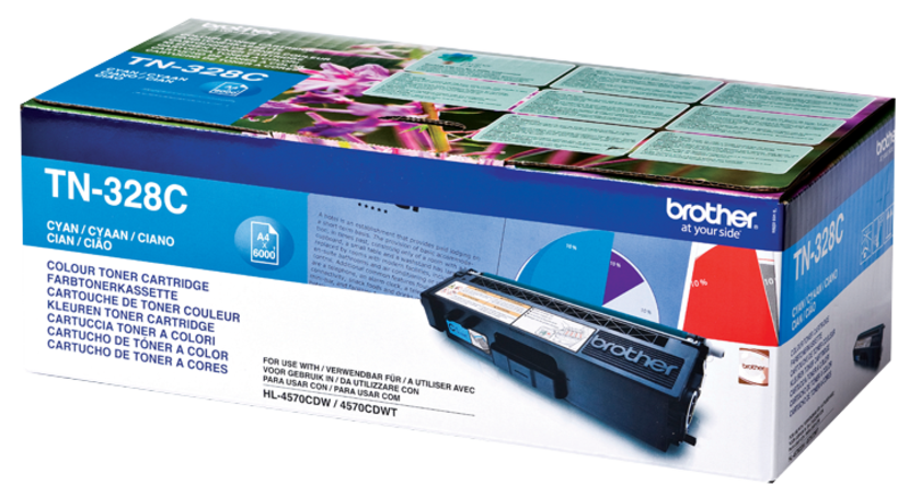 Toner Brother TN-328C, cyan