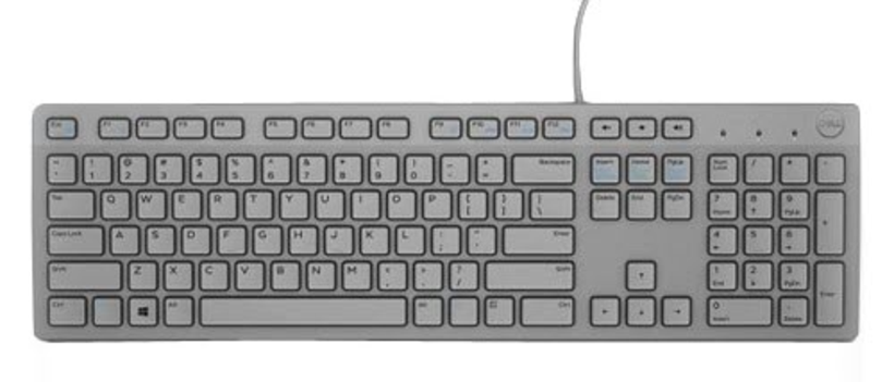 Dell KB216 Multimedia-Tastatur grau
