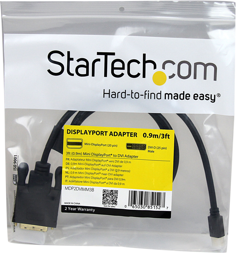 StarTech Mini DP - DVI-D Cable 0.9m