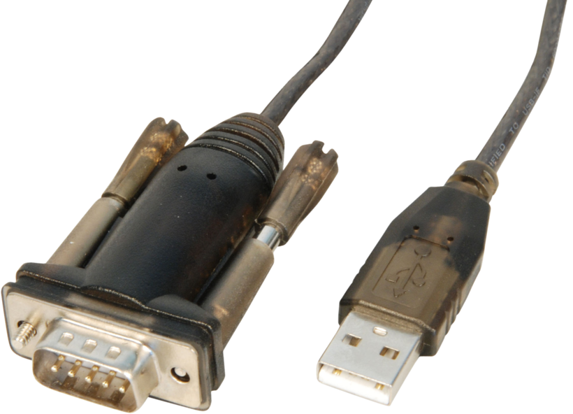 DB9 (RS232) (m) - USB-A (m) adapt. 1,5 m